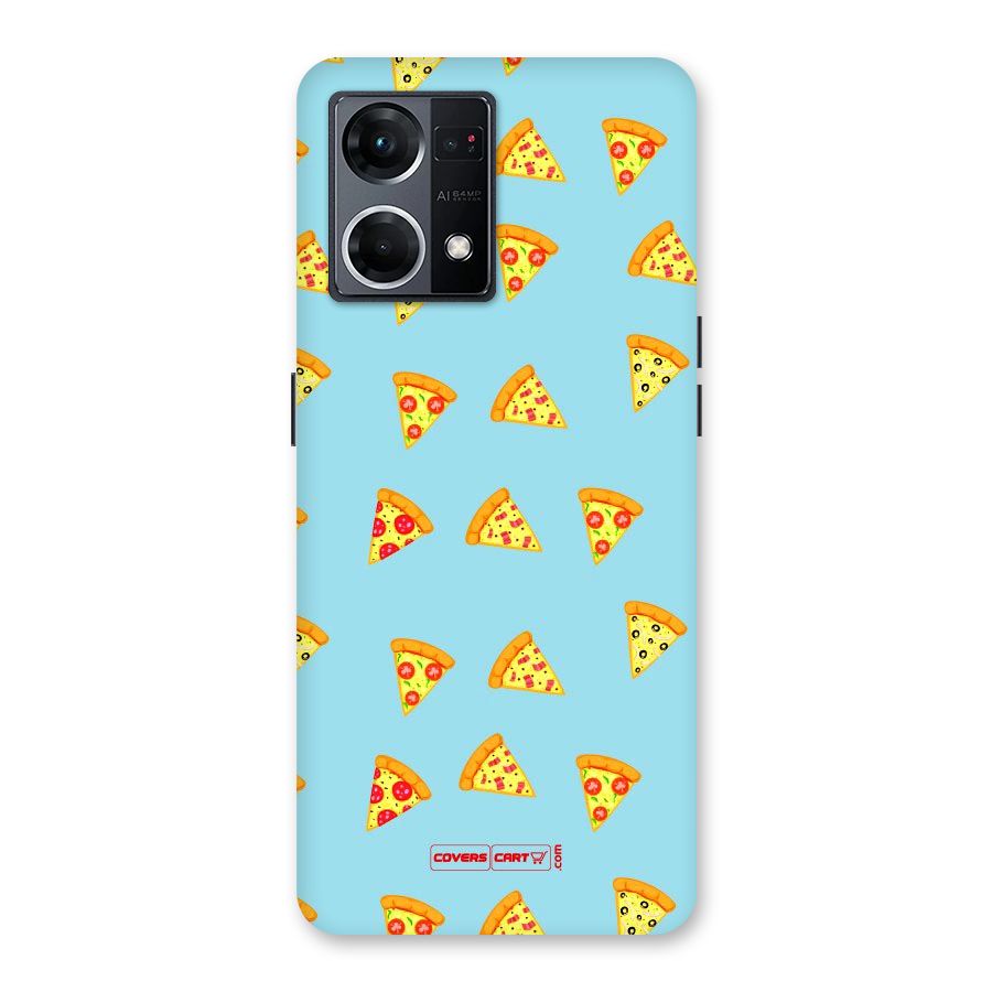 Cute Slices of Pizza Glass Back Case for Oppo F21 Pro 5G