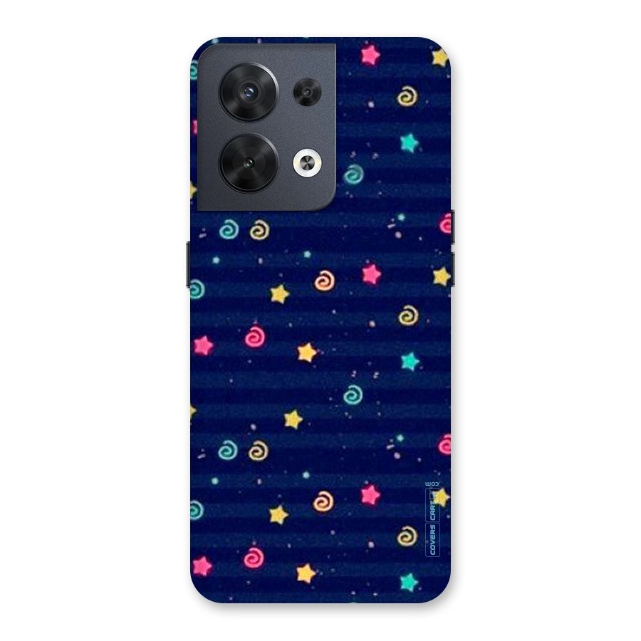 Cute Stars Design Back Case for Oppo Reno8 5G