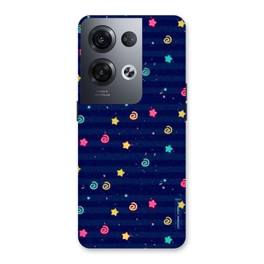 Cute Stars Design Back Case for Oppo Reno8 Pro 5G