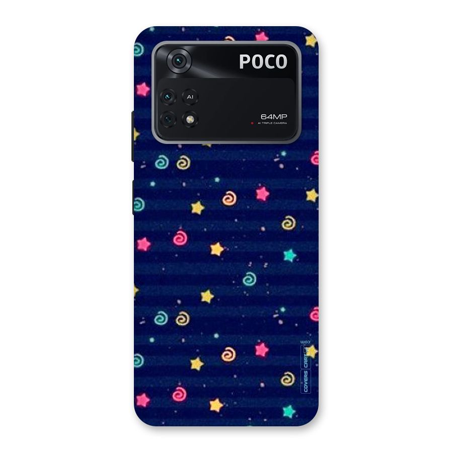 Cute Stars Design Back Case for Poco M4 Pro 4G