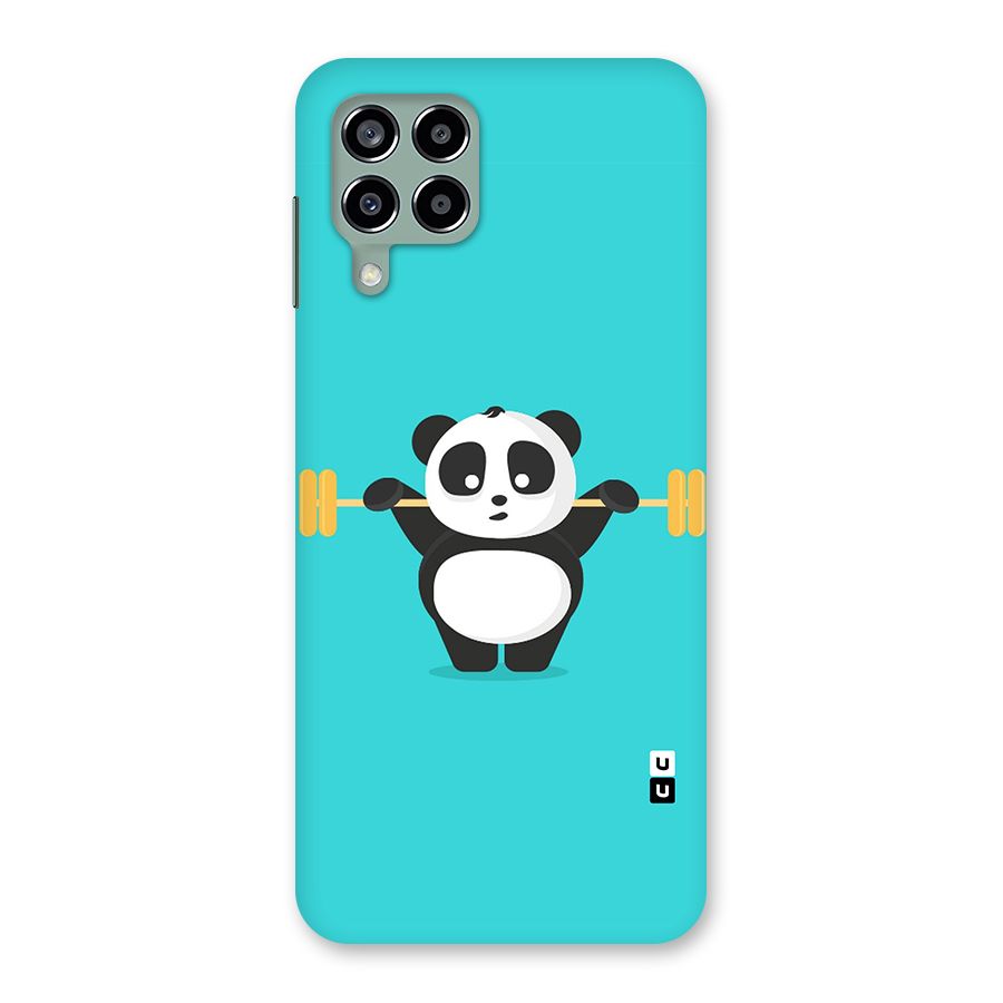 Cute Weightlifting Panda Back Case for Galaxy M33