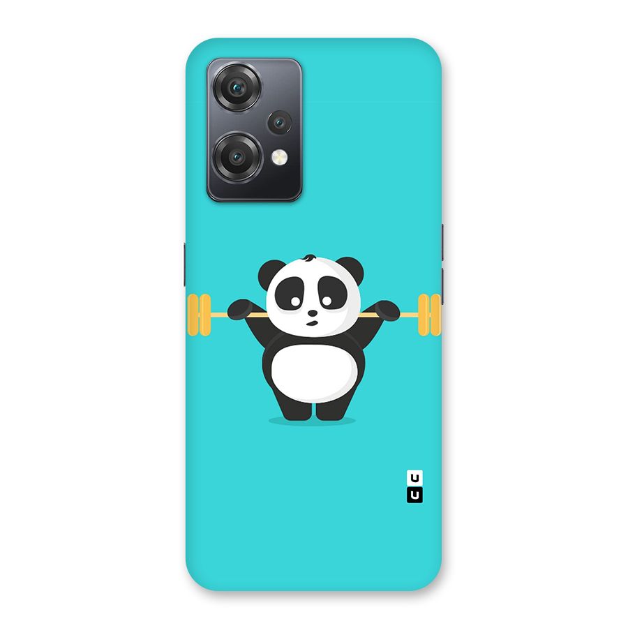 Cute Weightlifting Panda Back Case for OnePlus Nord CE 2 Lite 5G