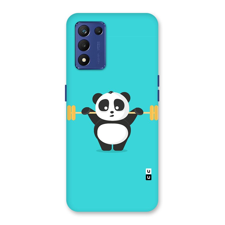 Cute Weightlifting Panda Back Case for Realme 9 5G Speed