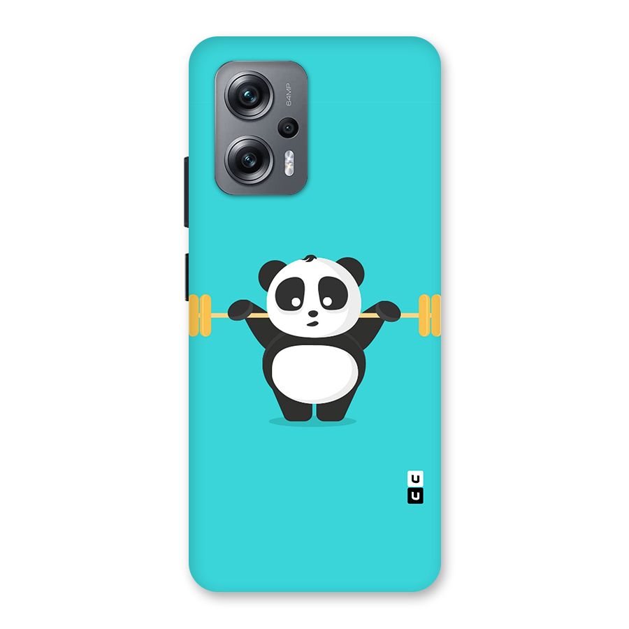Cute Weightlifting Panda Back Case for Redmi K50i