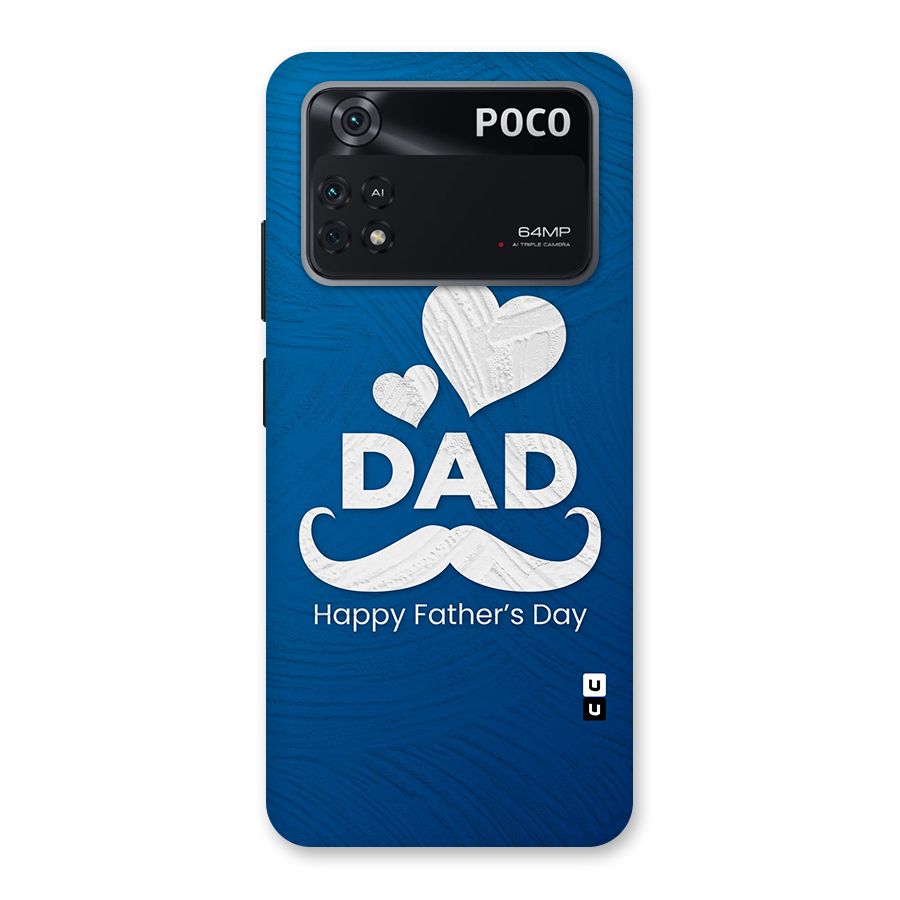 Dad Happy Fathers Day Back Case for Poco M4 Pro 4G