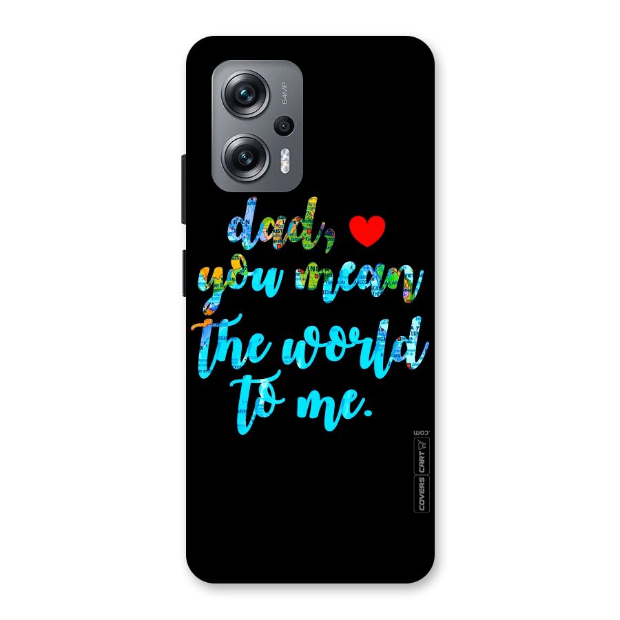 Dad You Mean World to Me Back Case for Redmi K50i