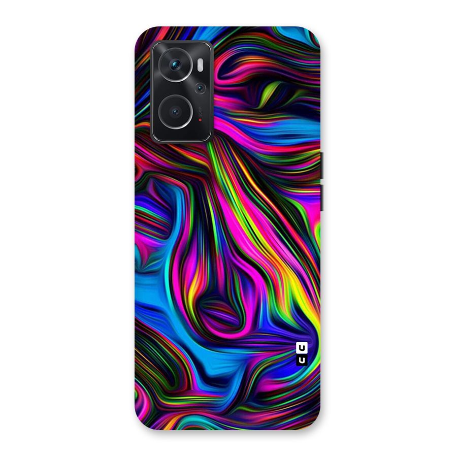 Dark Colorful Oil Abstract Back Case for Oppo K10 4G