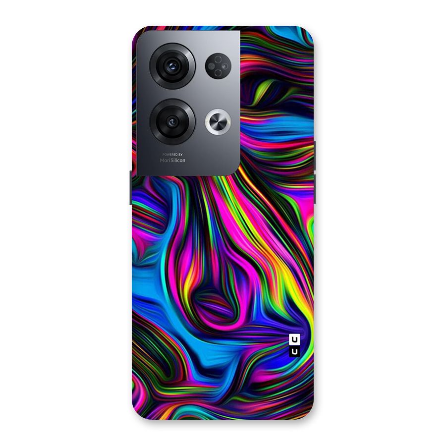 Dark Colorful Oil Abstract Back Case for Oppo Reno8 Pro 5G