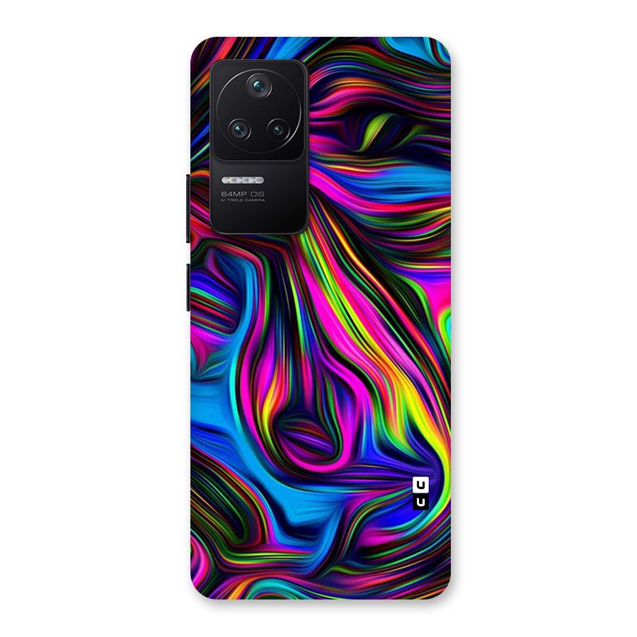 Dark Colorful Oil Abstract Back Case for Poco F4 5G