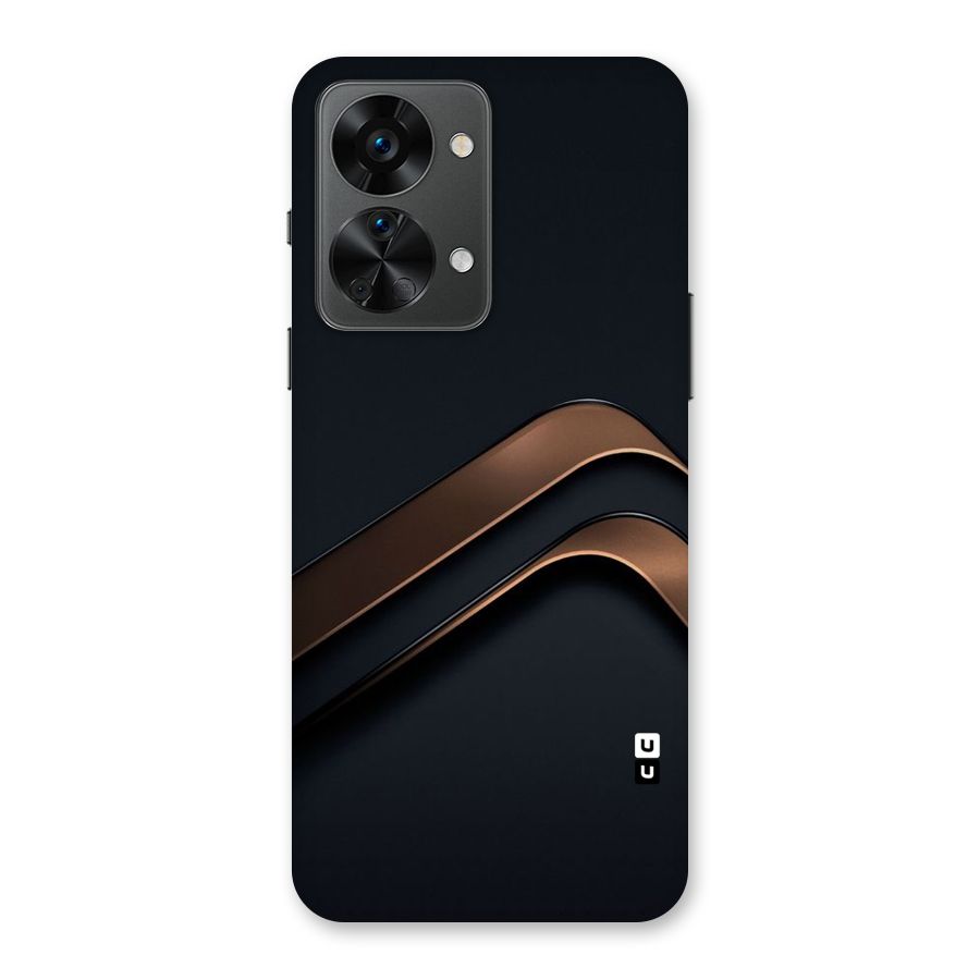 Dark Gold Stripes Back Case for OnePlus Nord 2T