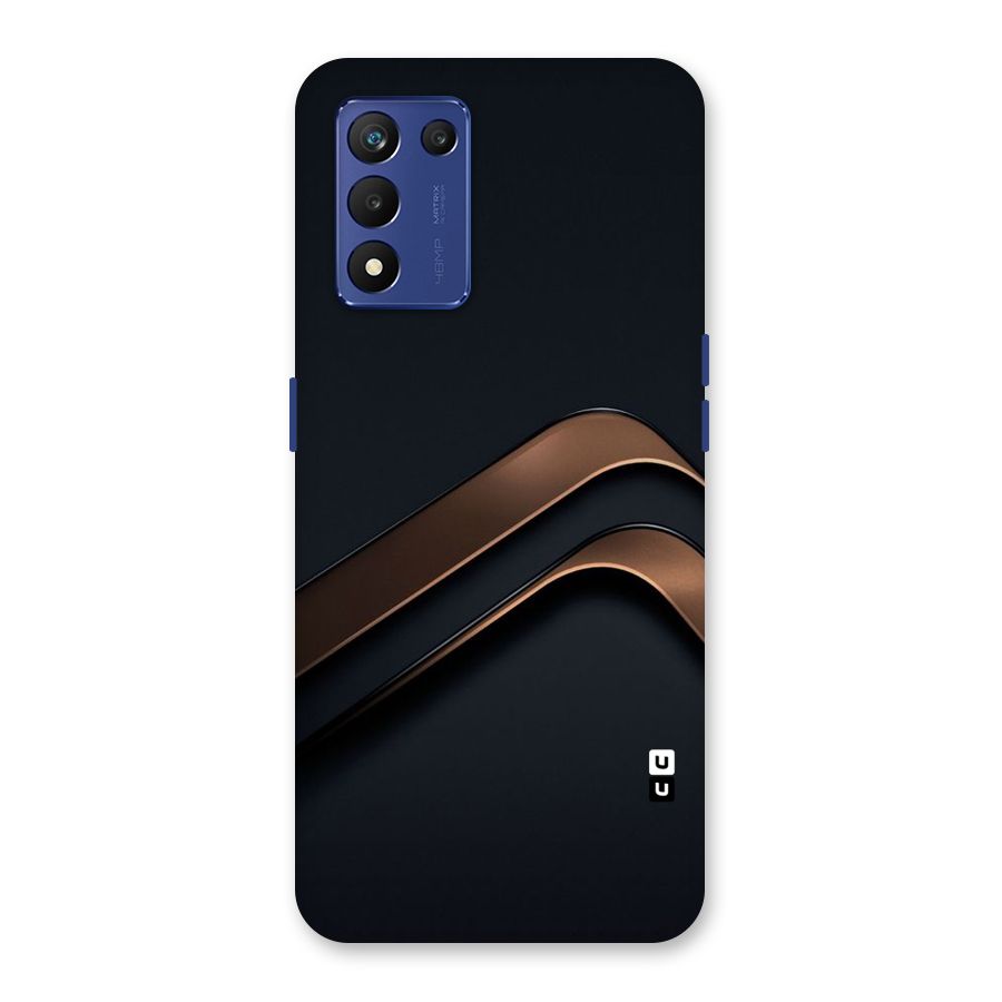 Dark Gold Stripes Back Case for Realme 9 5G Speed