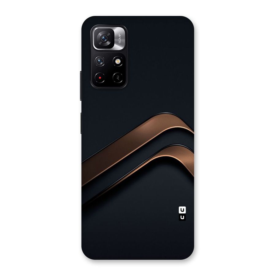 Dark Gold Stripes Back Case for Redmi Note 11T 5G