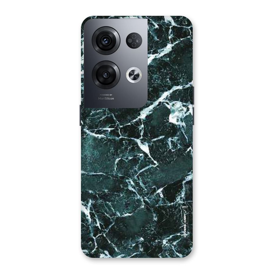 Dark Green Marble Back Case for Oppo Reno8 Pro 5G