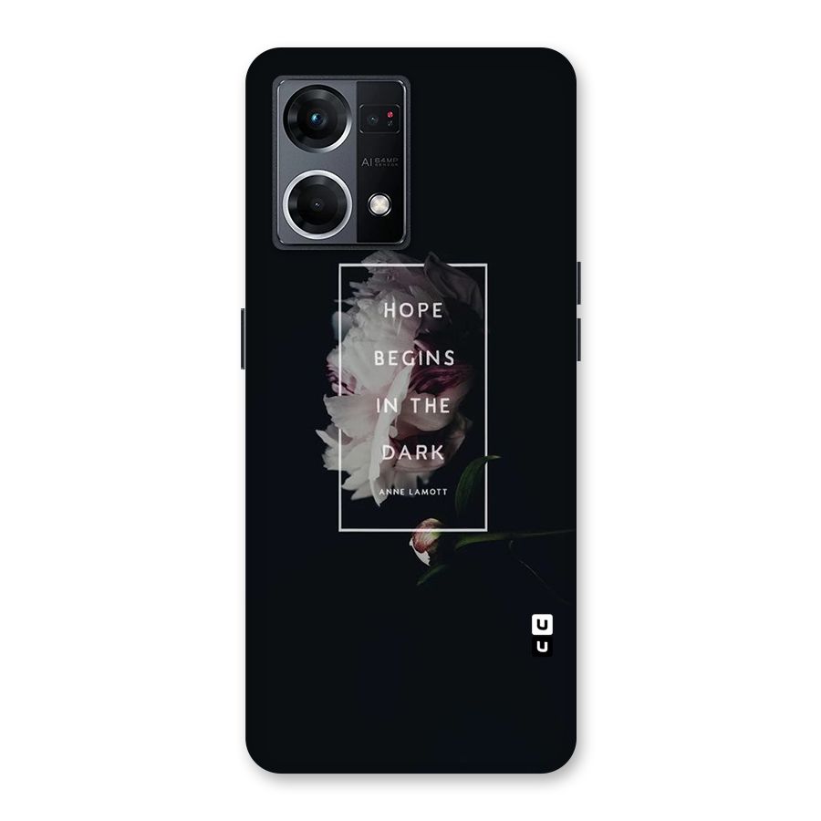 Dark Hope Glass Back Case for Oppo F21 Pro 5G