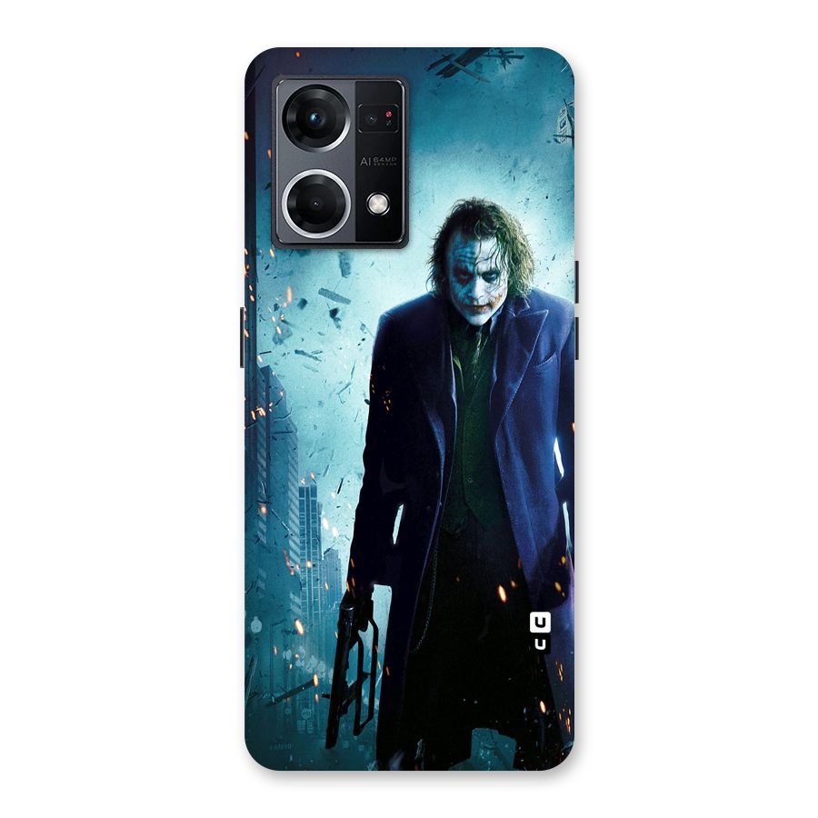 Dark Knight Joker Glass Back Case for Oppo F21 Pro 5G