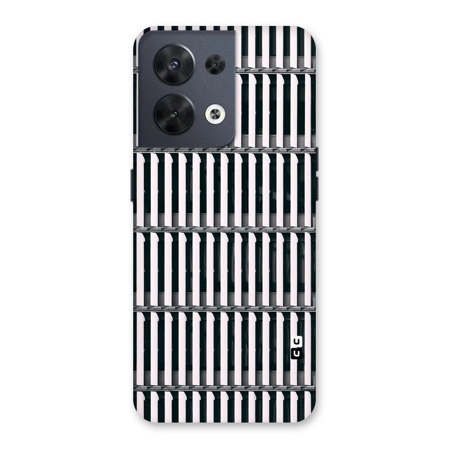 Dark Lines Pattern Back Case for Oppo Reno8 5G
