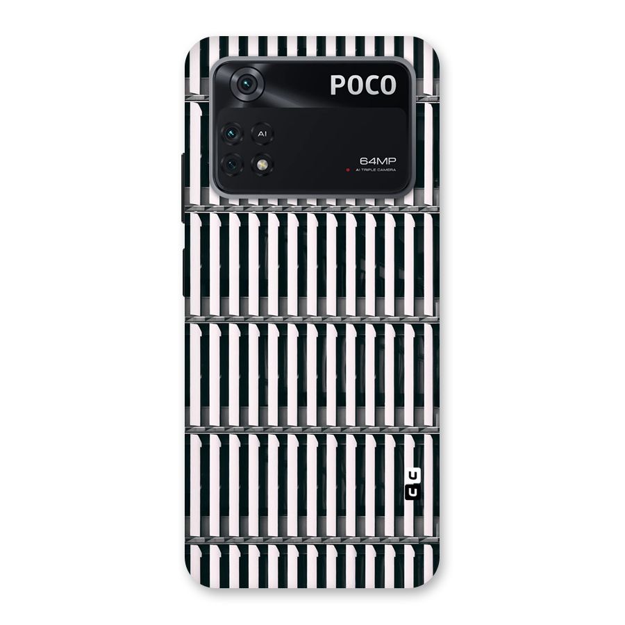 Dark Lines Pattern Back Case for Poco M4 Pro 4G