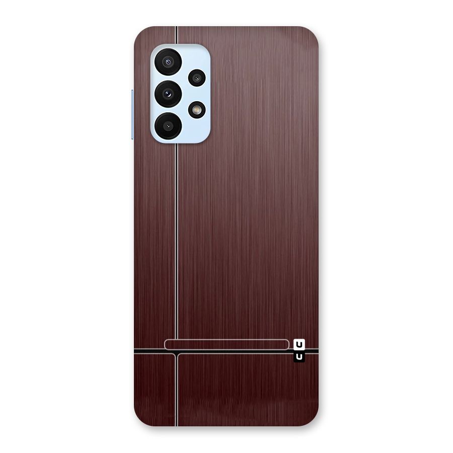 Dark Maroon Classic Design Back Case for Galaxy A23