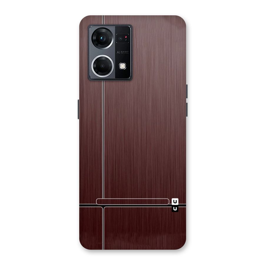 Dark Maroon Classic Design Glass Back Case for Oppo F21 Pro 5G