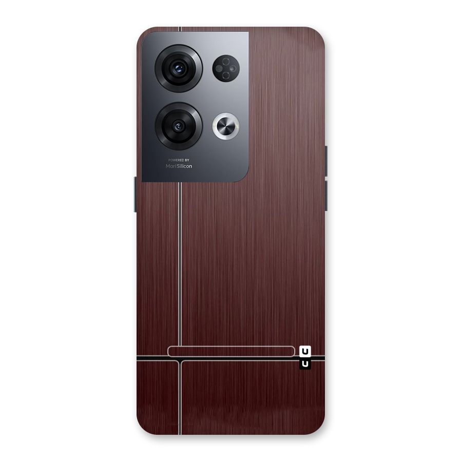 Dark Maroon Classic Design Back Case for Oppo Reno8 Pro 5G