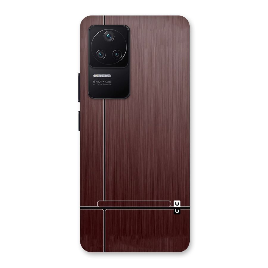 Dark Maroon Classic Design Back Case for Poco F4 5G