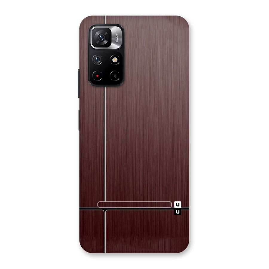 Dark Maroon Classic Design Back Case for Redmi Note 11T 5G