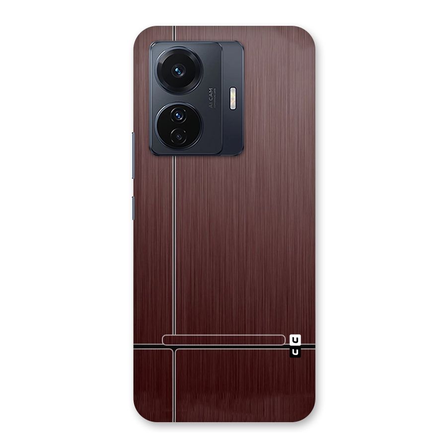 Dark Maroon Classic Design Back Case for Vivo T1 Pro