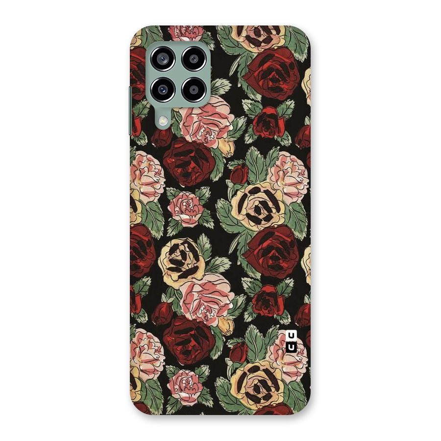 Dark Pastel Flowers Back Case for Galaxy M33