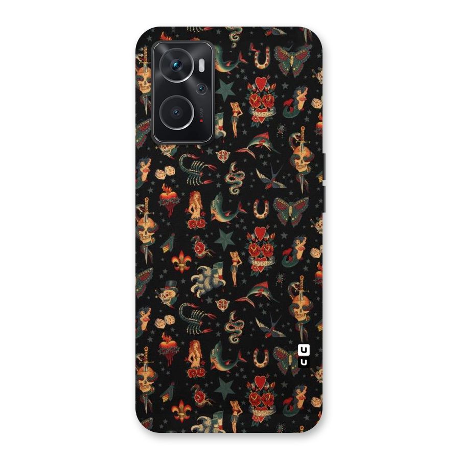 Dark Pattern Back Case for Oppo K10 4G