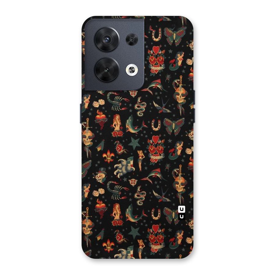 Dark Pattern Back Case for Oppo Reno8 5G
