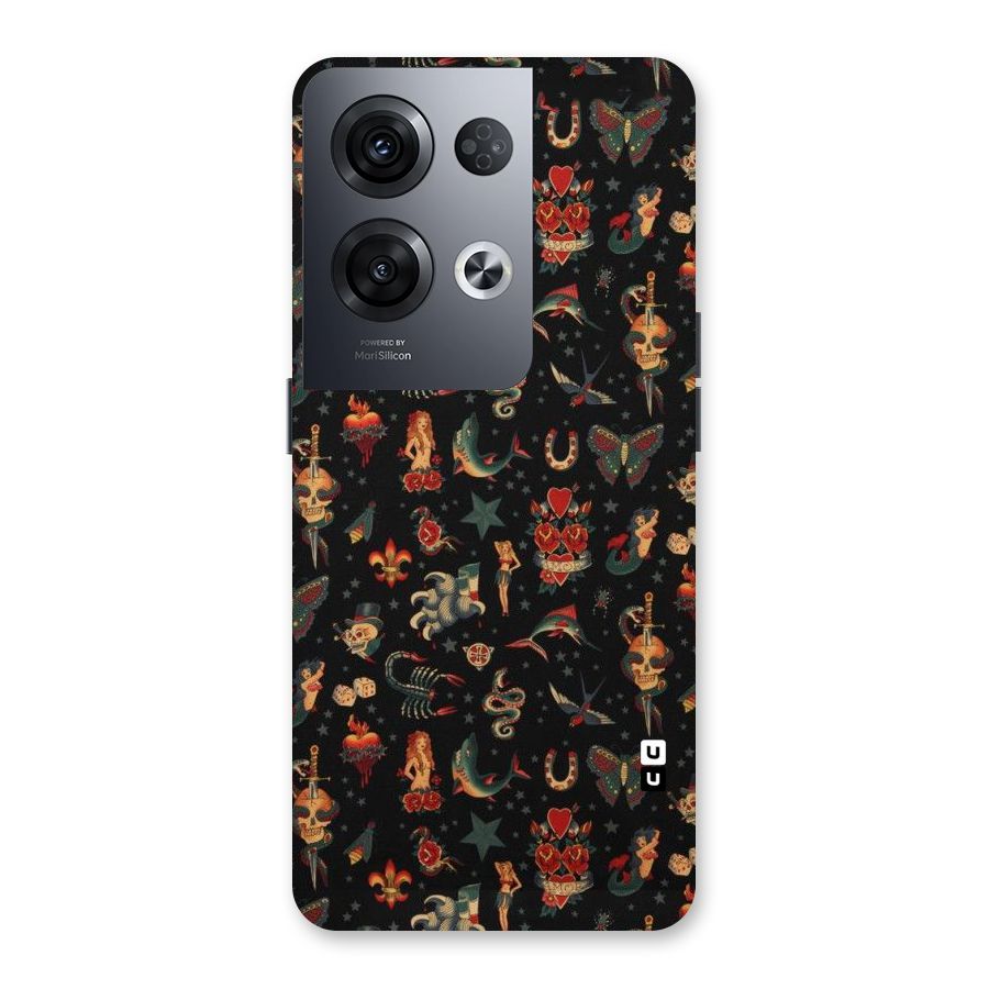 Dark Pattern Back Case for Oppo Reno8 Pro 5G