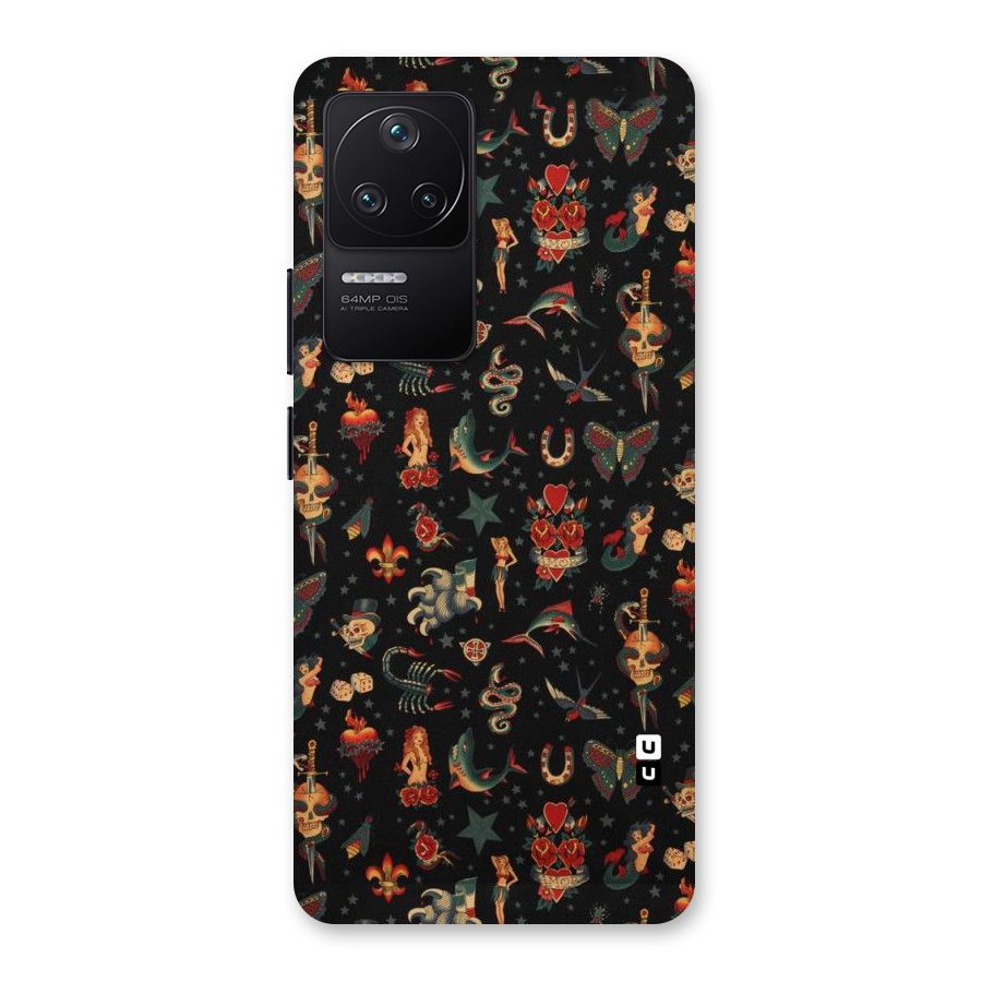 Dark Pattern Back Case for Poco F4 5G