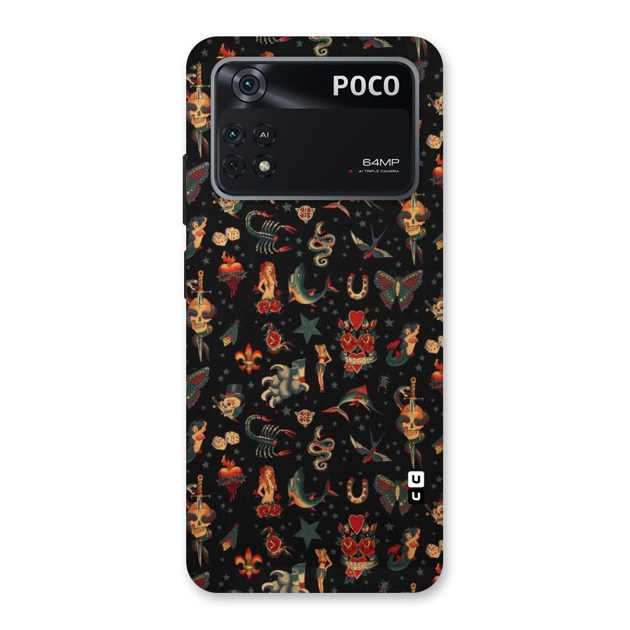 Dark Pattern Back Case for Poco M4 Pro 4G