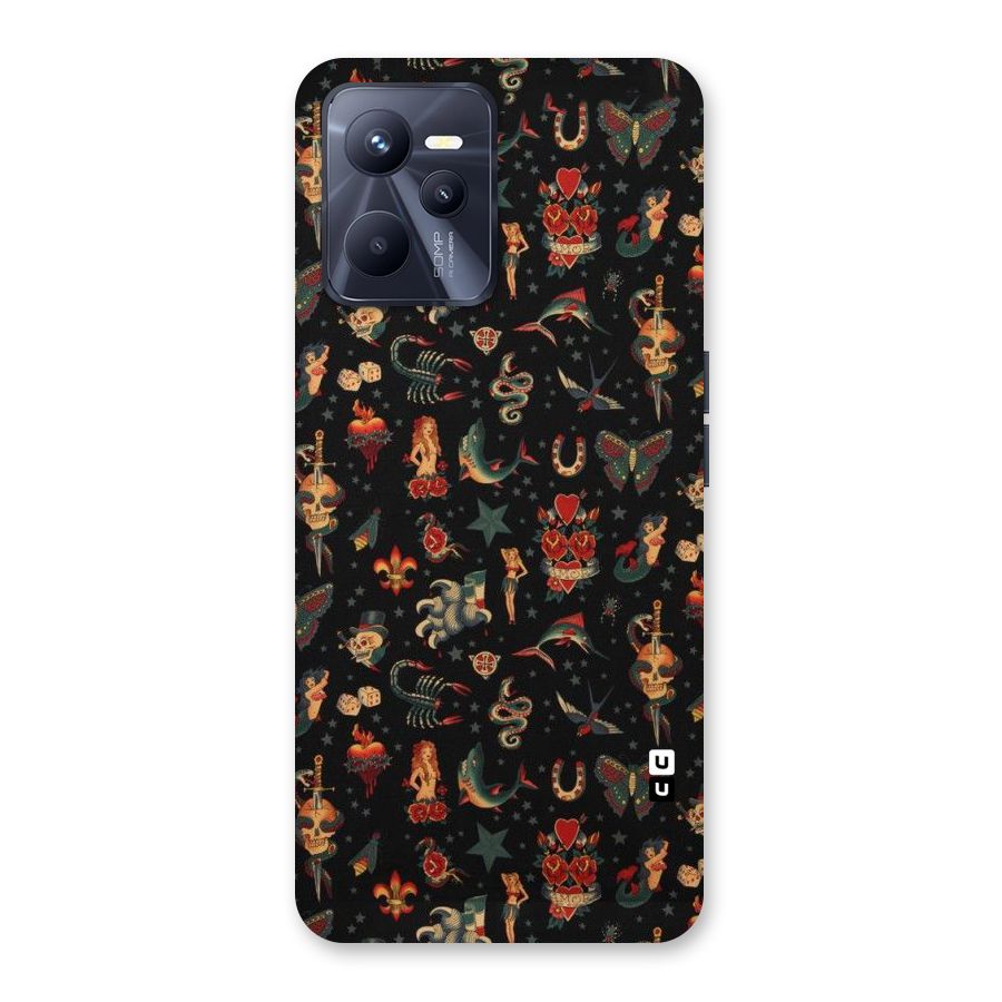 Dark Pattern Back Case for Realme C35