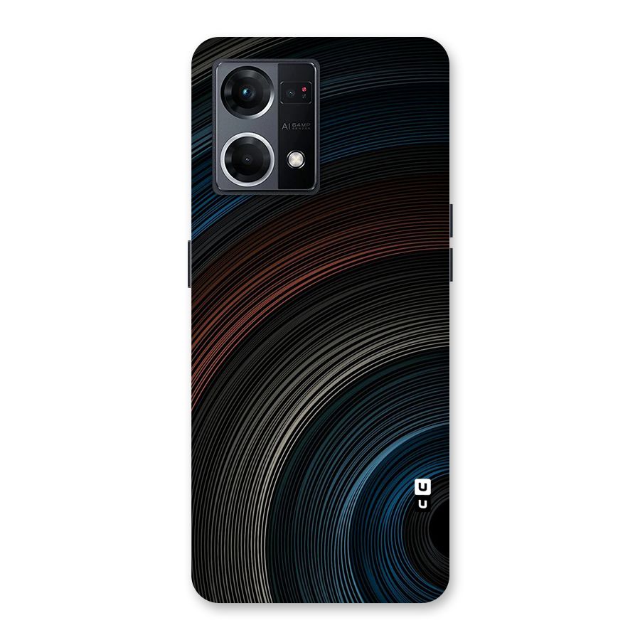 Dark Shade Swirls Glass Back Case for Oppo F21 Pro 5G