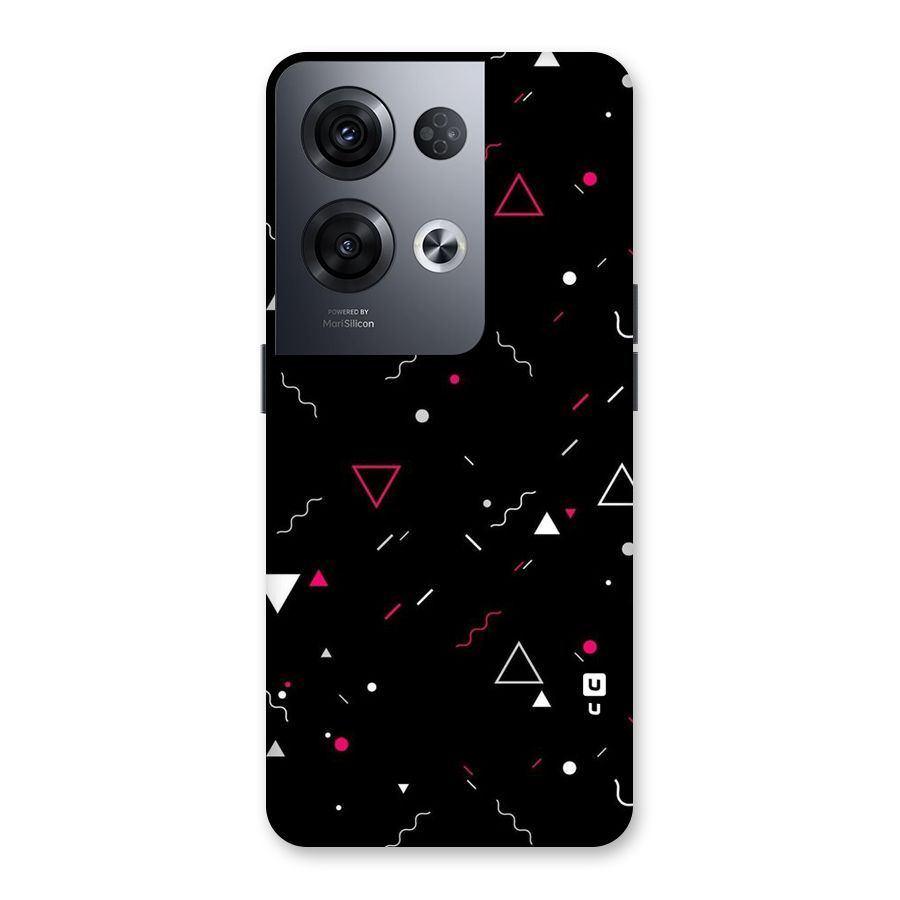 Dark Shapes Design Back Case for Oppo Reno8 Pro 5G