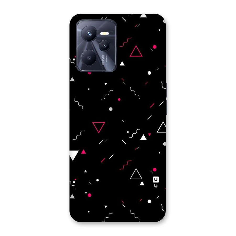 Dark Shapes Design Back Case for Realme C35