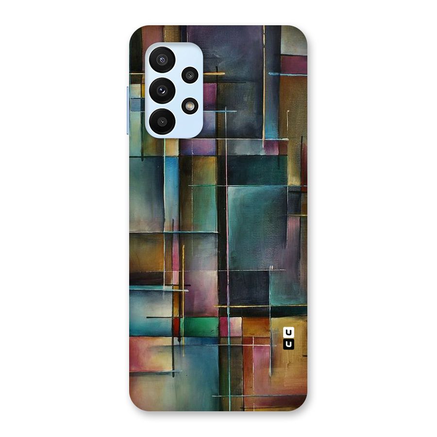 Dark Square Shapes Back Case for Galaxy A23