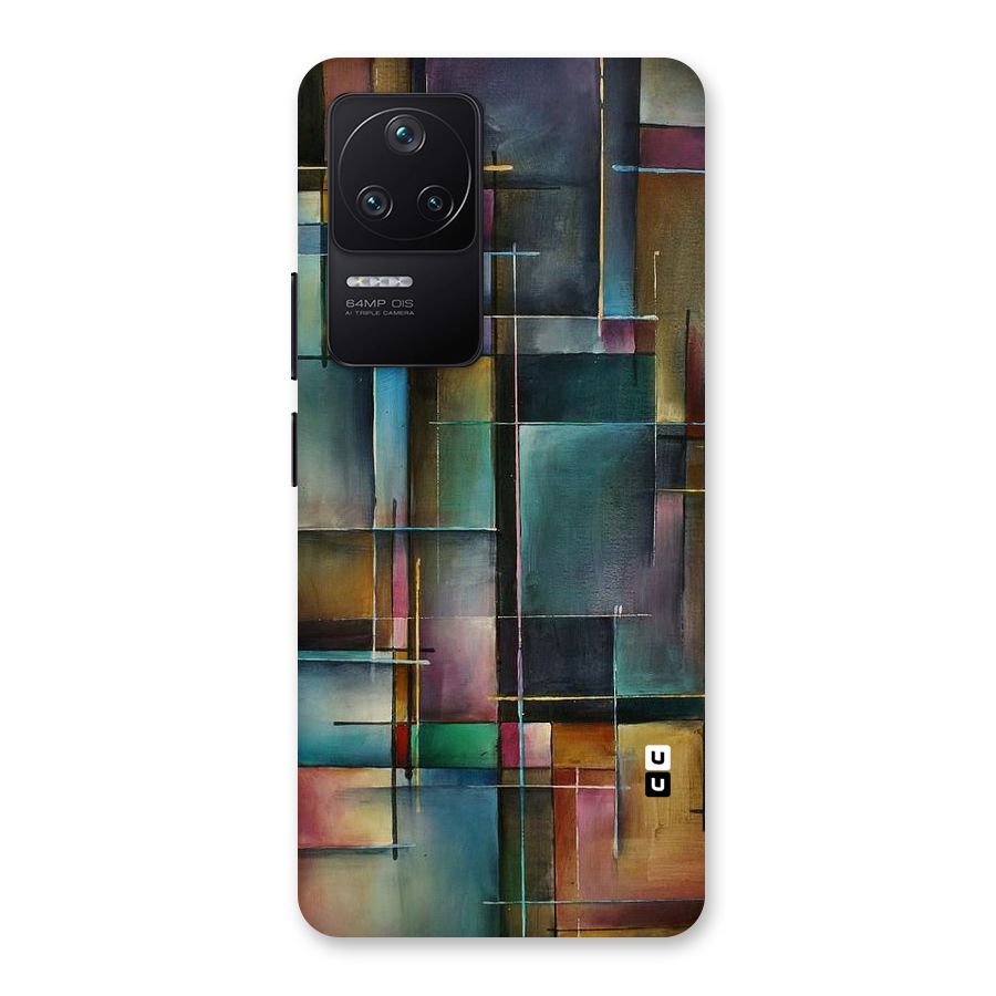 Dark Square Shapes Back Case for Poco F4 5G