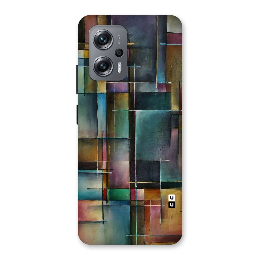 Dark Square Shapes Back Case for Redmi K50i