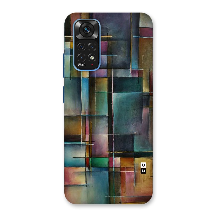 Dark Square Shapes Back Case for Redmi Note 11S
