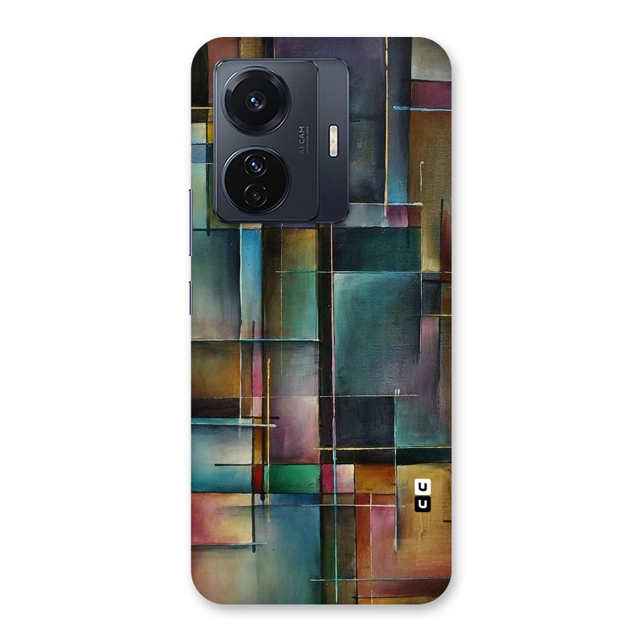 Dark Square Shapes Back Case for Vivo T1 Pro