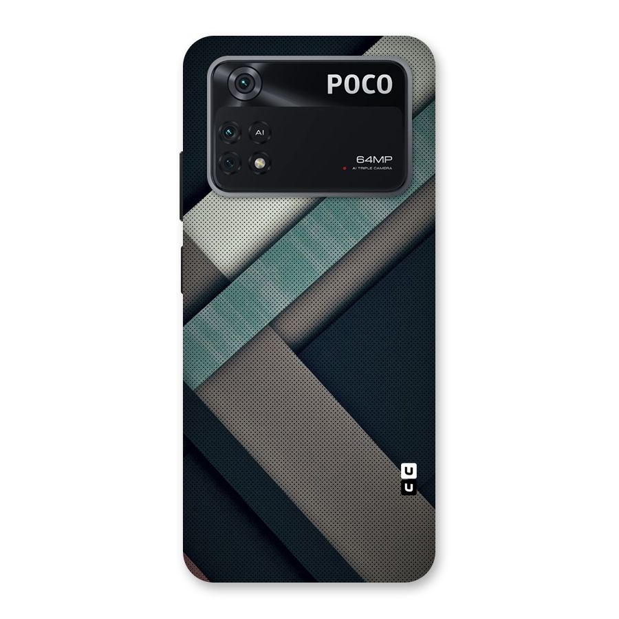 Dark Stripes Back Case for Poco M4 Pro 4G
