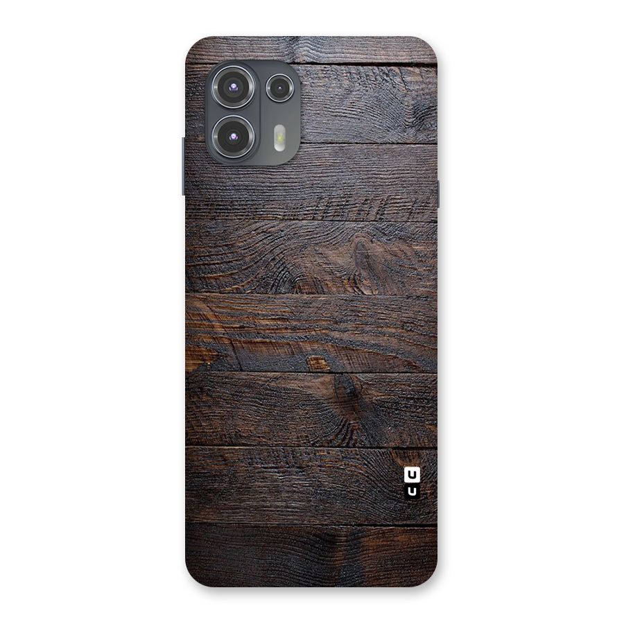 Dark Wood Printed Back Case for Motorola Edge 20 Fusion