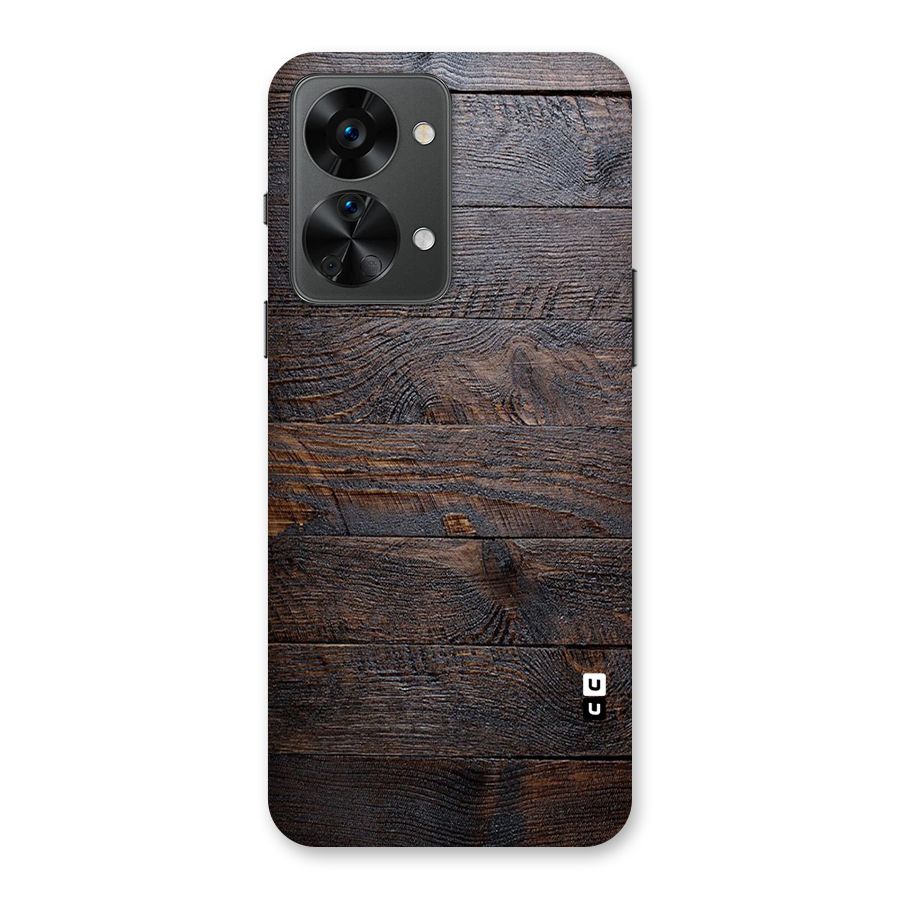 Dark Wood Printed Back Case for OnePlus Nord 2T