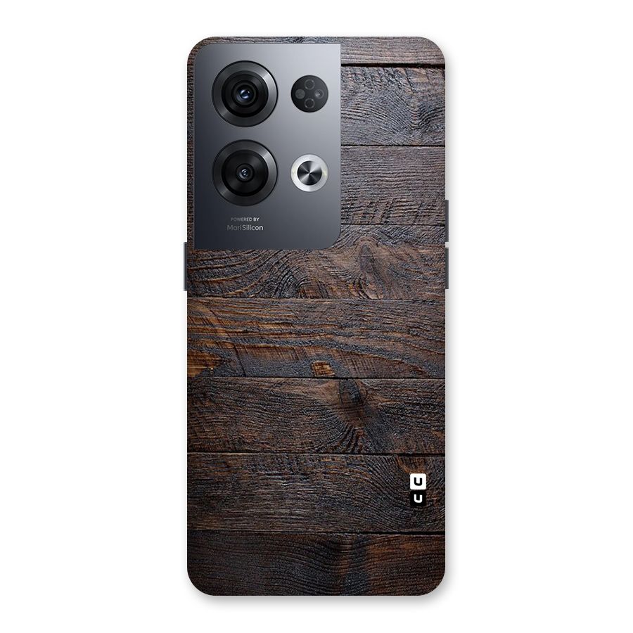 Dark Wood Printed Back Case for Oppo Reno8 Pro 5G