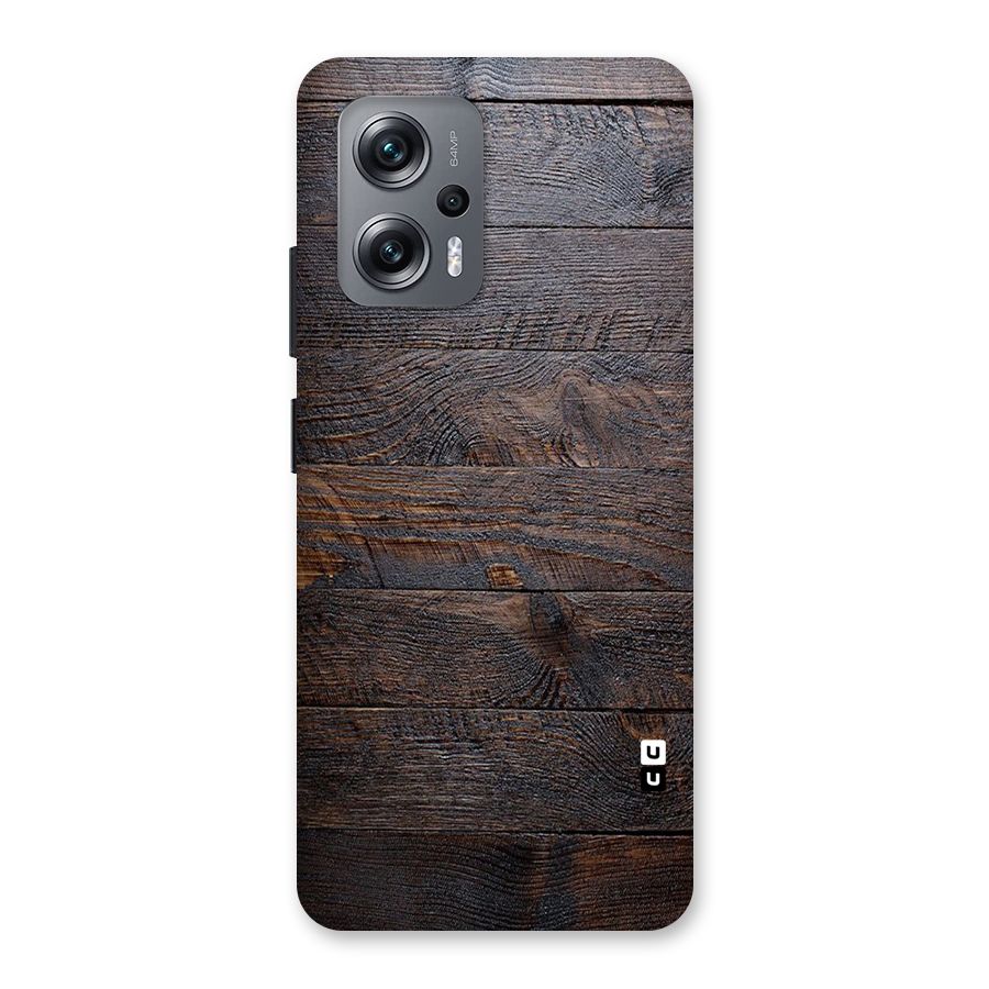 Dark Wood Printed Back Case for Redmi K50i