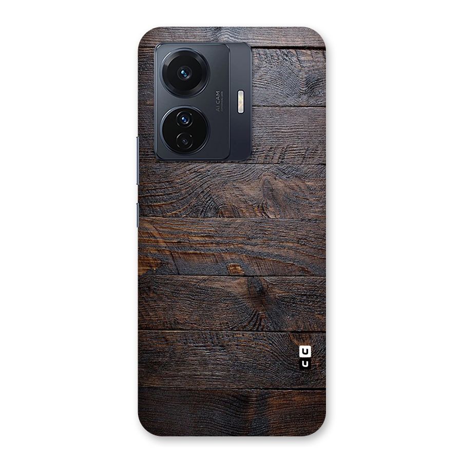 Dark Wood Printed Back Case for Vivo T1 Pro