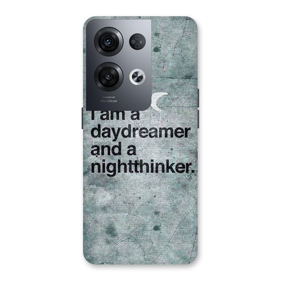 Day Dreamer Night Thinker Back Case for Oppo Reno8 Pro 5G