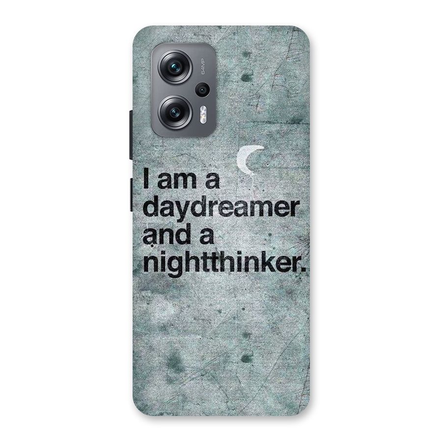 Day Dreamer Night Thinker Back Case for Redmi K50i